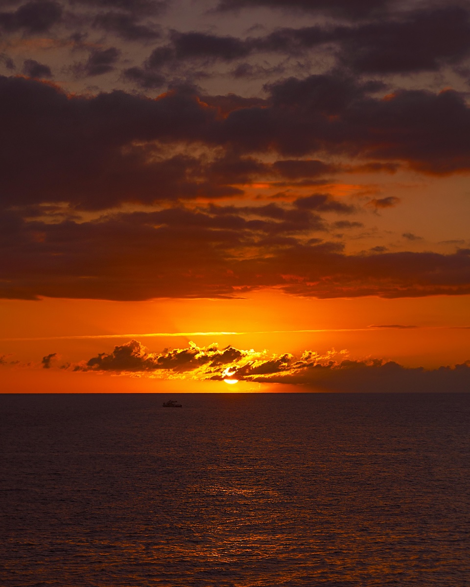 Jamaica evening sky