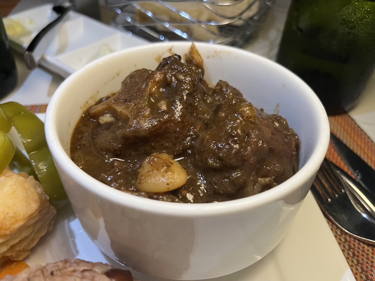 Jamaican oxtail with rice and peas