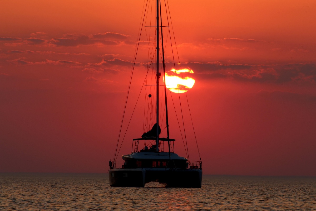 Offshore sunset Jamaica